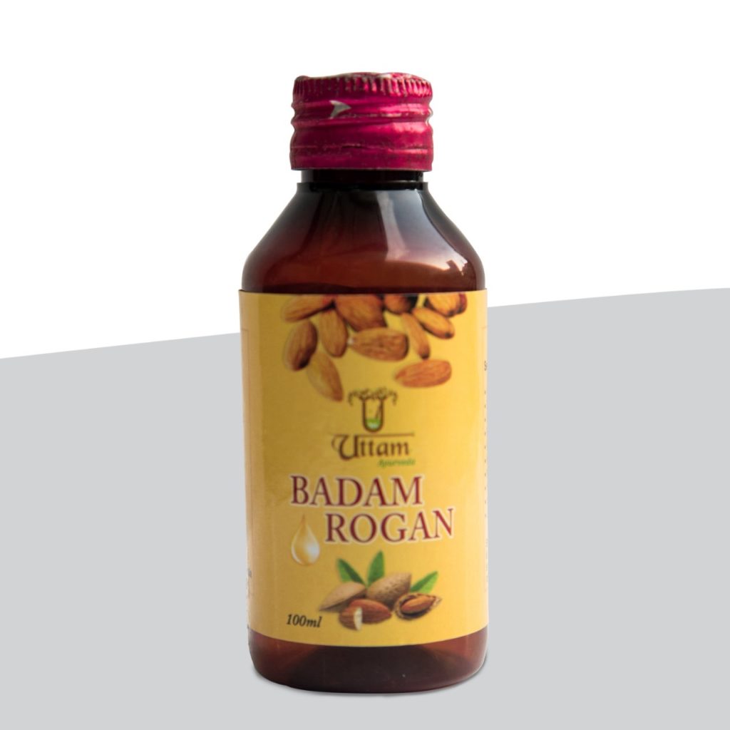 Badam Rogan Oil Uttamayurveda